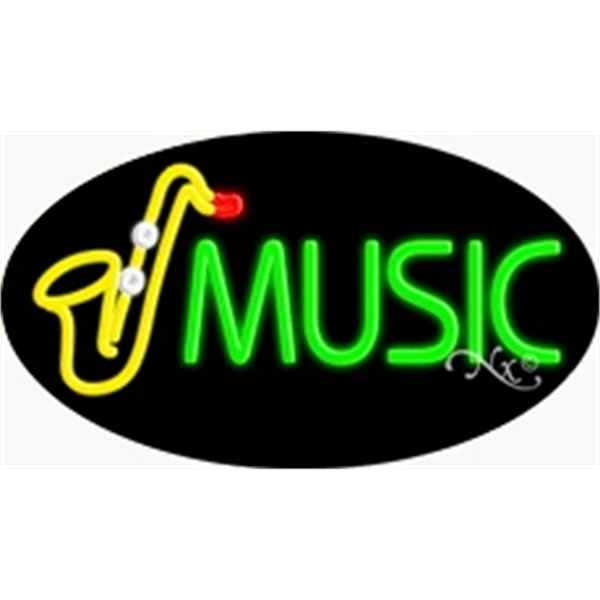 17" x 30" x 3" oval-shaped neon sign with flashing lights;... from ASI 30442 Above & Beyond Advertising Products / PromoAdLine