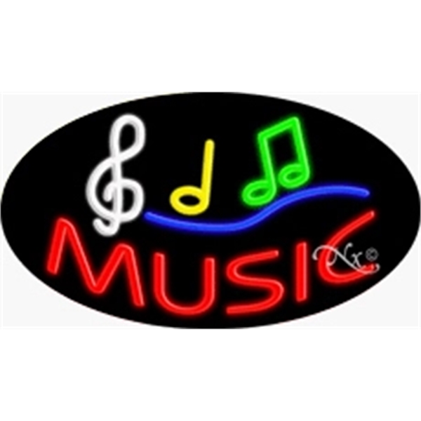 17" x 30" x 3" oval-shaped neon sign with flashing lights;... from ASI 30442 Above & Beyond Advertising Products / PromoAdLine