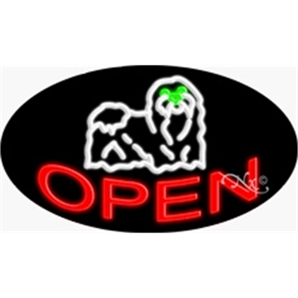 17" x 30" x 3" oval-shaped neon sign with flashing lights;... from ASI 30442 Above & Beyond Advertising Products / PromoAdLine