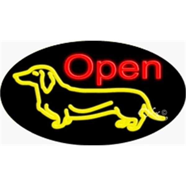 17" x 30" x 3" oval-shaped neon sign with flashing lights;... from ASI 30442 Above & Beyond Advertising Products / PromoAdLine