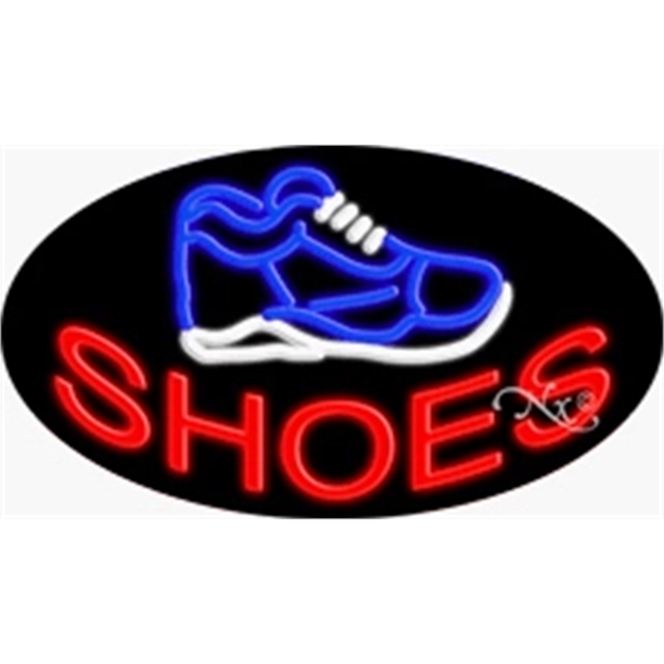 17" x 30" x 3" oval-shaped neon sign with flashing lights;... from ASI 30442 Above & Beyond Advertising Products / PromoAdLine