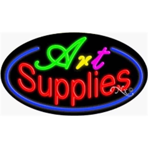 17" x 30" x 3" oval-shaped neon sign with flashing lights;... from ASI 30442 Above & Beyond Advertising Products / PromoAdLine