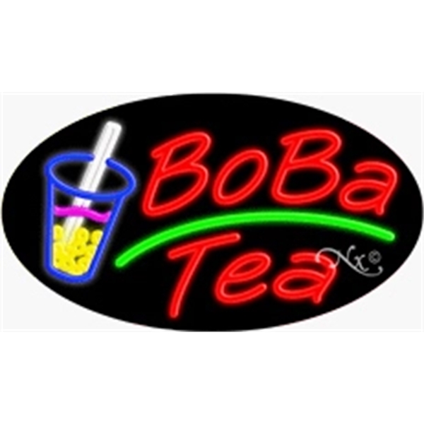 17" x 30" x 3" oval-shaped neon sign with flashing lights;... from ASI 30442 Above & Beyond Advertising Products / PromoAdLine