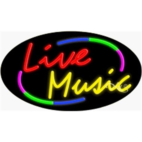 17" x 30" x 3" oval shaped, flashing neon sign; for... from ASI 30442 Above & Beyond Advertising Products / PromoAdLine