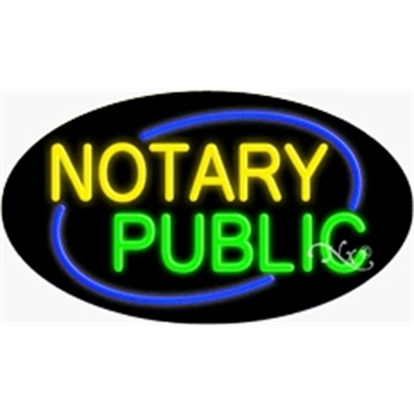 17" x 30" x 3" oval shaped, flashing neon sign; for... from ASI 30442 Above & Beyond Advertising Products / PromoAdLine