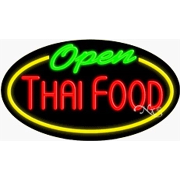 17" x 30" x 3" oval shaped, flashing neon sign; for... from ASI 30442 Above & Beyond Advertising Products / PromoAdLine