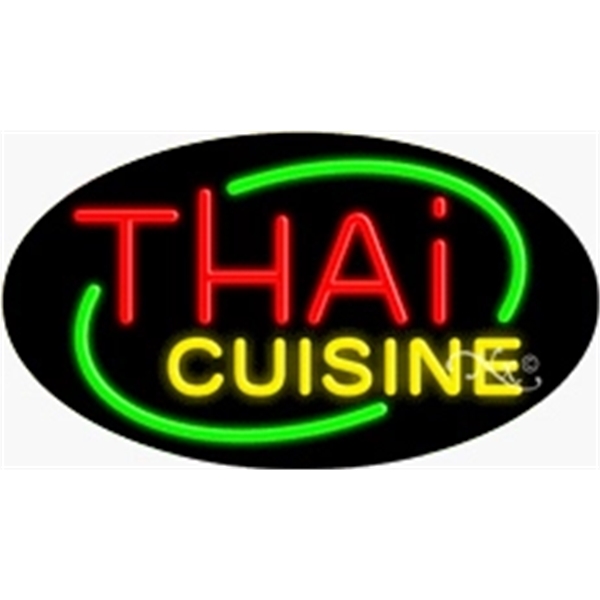 17" x 30" x 3" oval shaped, flashing neon sign; for... from ASI 30442 Above & Beyond Advertising Products / PromoAdLine