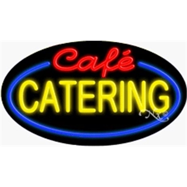 17" x 30" x 3" oval shaped, flashing neon sign; for... from ASI 30442 Above & Beyond Advertising Products / PromoAdLine