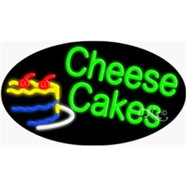 17" x 30" x 3" oval shaped, flashing neon sign; for... from ASI 30442 Above & Beyond Advertising Products / PromoAdLine