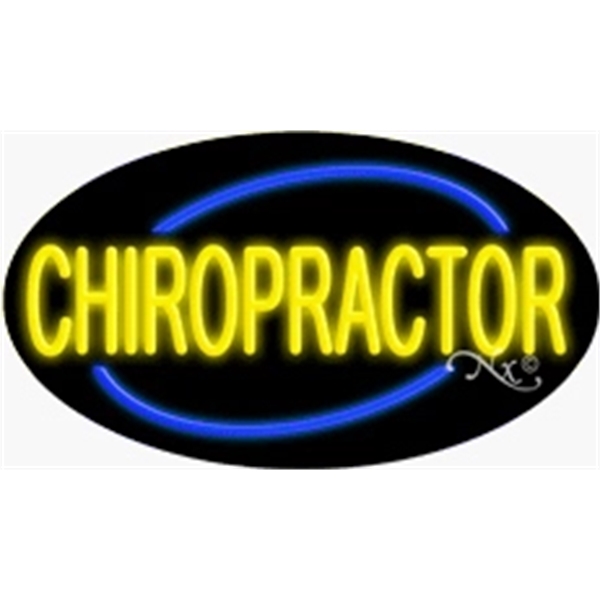 17" x 30" x 3" oval shaped, flashing neon sign; for... from ASI 30442 Above & Beyond Advertising Products / PromoAdLine