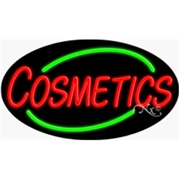 17" x 30" x 3" oval shaped, flashing neon sign; for... from ASI 30442 Above & Beyond Advertising Products / PromoAdLine