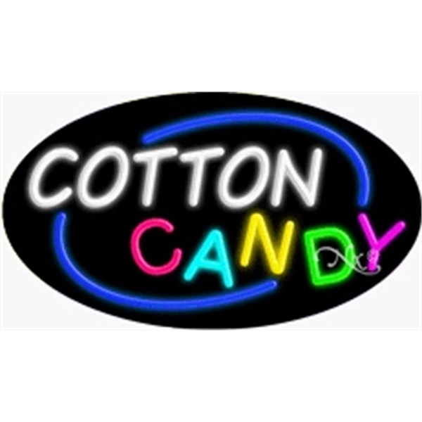 17" x 30" x 3" oval shaped, flashing neon sign; for... from ASI 30442 Above & Beyond Advertising Products / PromoAdLine