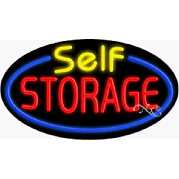 17" x 30" x 3" oval shaped, flashing neon sign; for... from ASI 30442 Above & Beyond Advertising Products / PromoAdLine