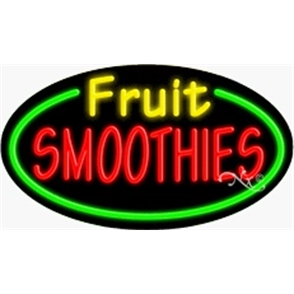 17" x 30" x 3" oval shaped, flashing neon sign; for... from ASI 30442 Above & Beyond Advertising Products / PromoAdLine