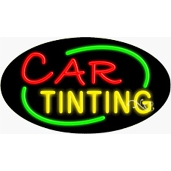 17" x 30" x 3" oval shaped, flashing neon sign; for... from ASI 30442 Above & Beyond Advertising Products / PromoAdLine