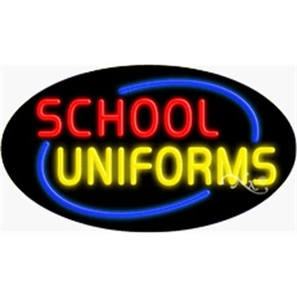 17" x 30" x 3" oval shaped, flashing neon sign; for... from ASI 30442 Above & Beyond Advertising Products / PromoAdLine