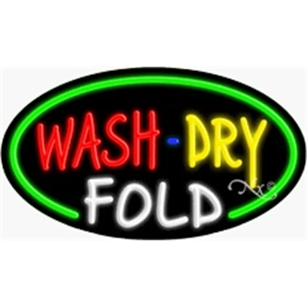 17" x 30" x 3" oval shaped, flashing neon sign; for... from ASI 30442 Above & Beyond Advertising Products / PromoAdLine