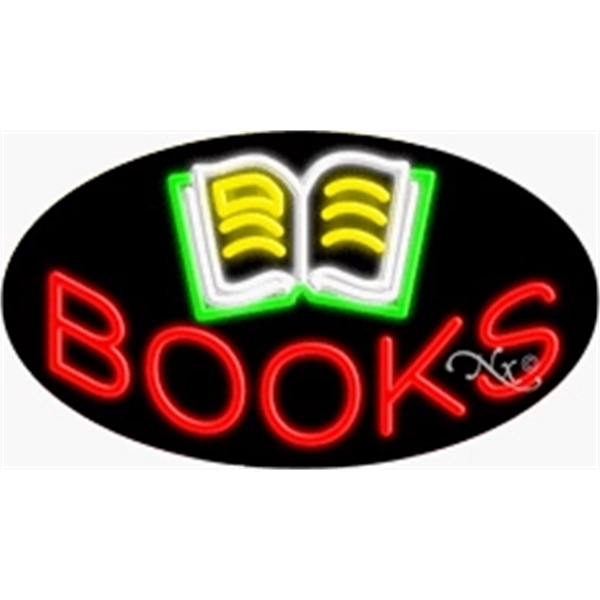 17" x 30" x 3" oval shaped, flashing neon sign; for... from ASI 30442 Above & Beyond Advertising Products / PromoAdLine