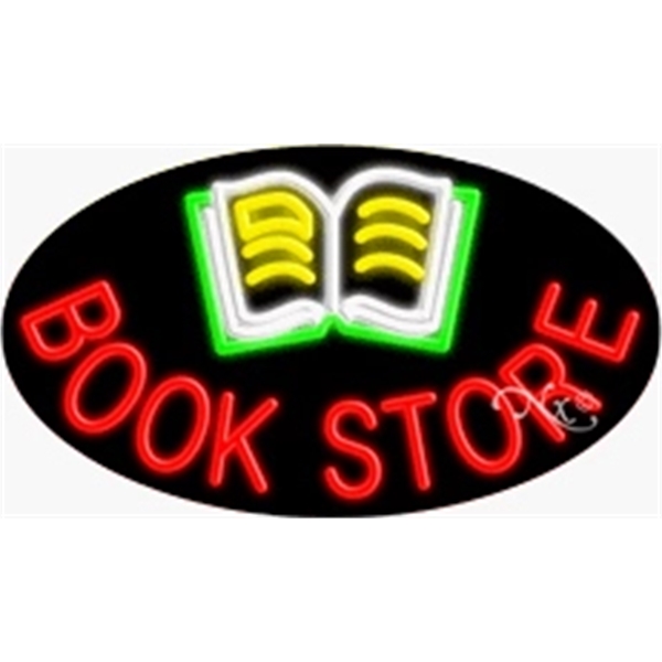 17" x 30" x 3" oval shaped, flashing neon sign; for... from ASI 30442 Above & Beyond Advertising Products / PromoAdLine