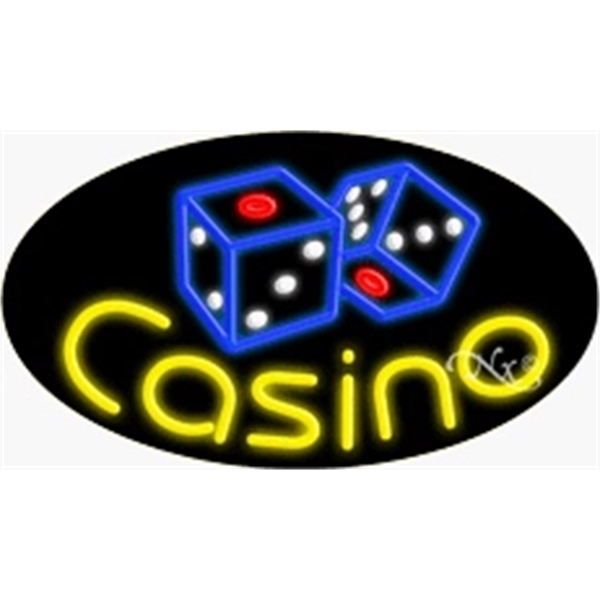 17" x 30" x 3" oval shaped, flashing neon sign; for... from ASI 30442 Above & Beyond Advertising Products / PromoAdLine