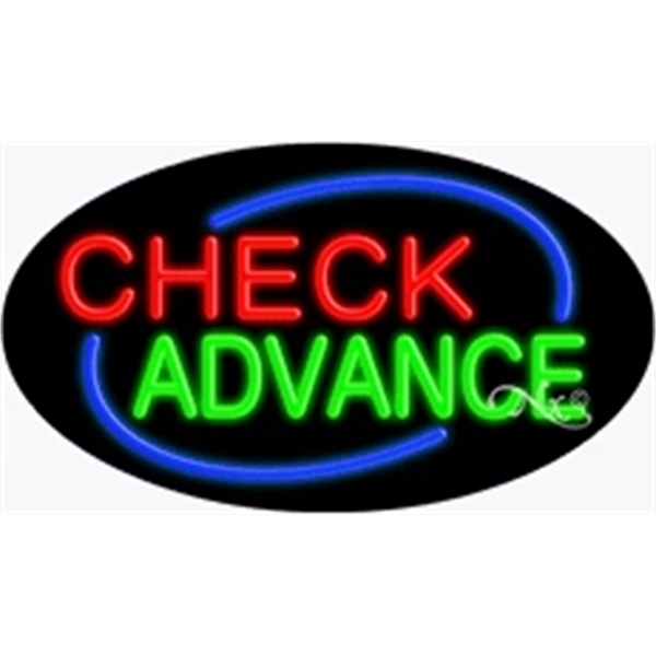 17" x 30" x 3" oval shaped, flashing neon sign; for... from ASI 30442 Above & Beyond Advertising Products / PromoAdLine