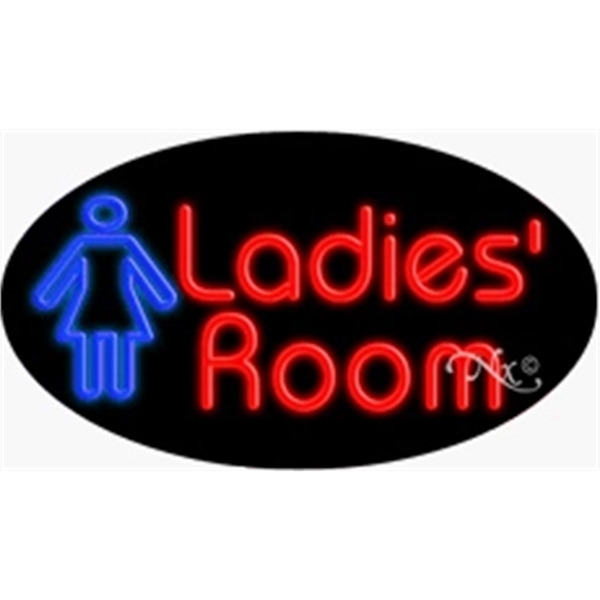 17" x 30" x 3" oval shaped, flashing neon sign; for... from ASI 30442 Above & Beyond Advertising Products / PromoAdLine