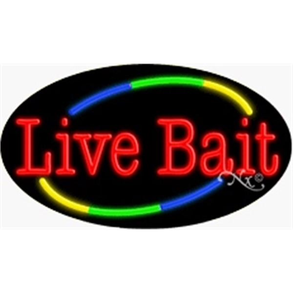 17" x 30" x 3" oval shaped, flashing neon sign; for... from ASI 30442 Above & Beyond Advertising Products / PromoAdLine