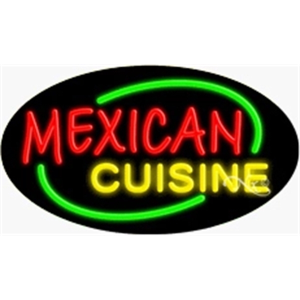 17" x 30" x 3" oval shaped, flashing neon sign; for... from ASI 30442 Above & Beyond Advertising Products / PromoAdLine