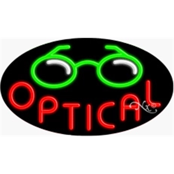 17" x 30" x 3" oval shaped, flashing neon sign; for... from ASI 30442 Above & Beyond Advertising Products / PromoAdLine