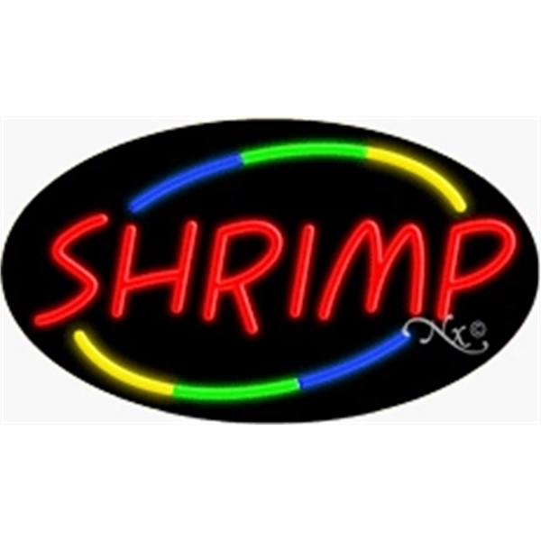 17" x 30" x 3" oval shaped, flashing neon sign; for... from ASI 30442 Above & Beyond Advertising Products / PromoAdLine