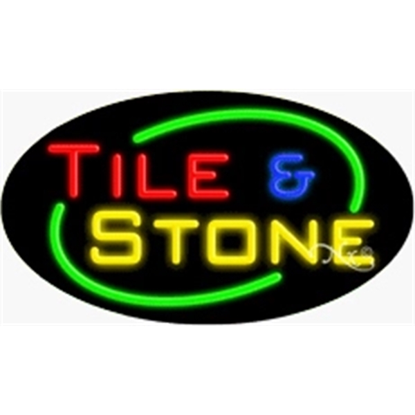 17" x 30" x 3" oval shaped, flashing neon sign; for... from ASI 30442 Above & Beyond Advertising Products / PromoAdLine