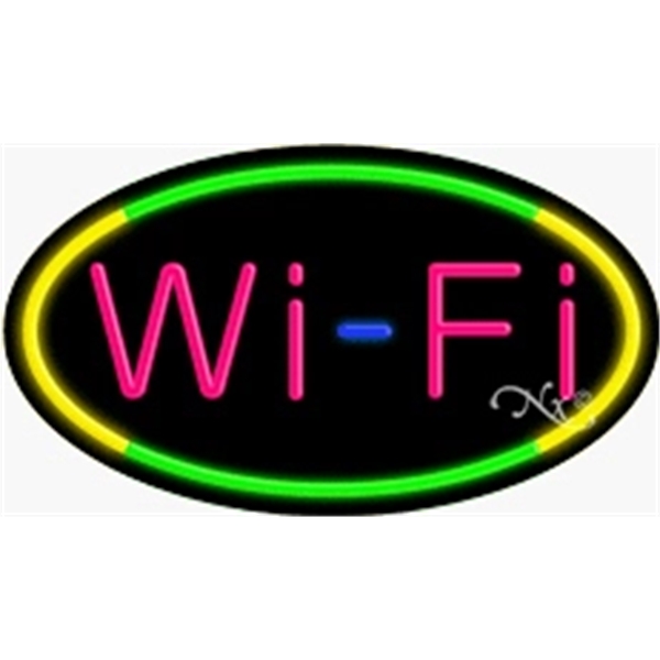 17" x 30" x 3" oval shaped, flashing neon sign; for... from ASI 30442 Above & Beyond Advertising Products / PromoAdLine