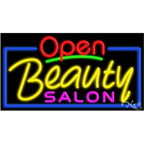 20" x 37" x 3" neon sign, mounted on an unbreakable... from ASI 30442 Above & Beyond Advertising Products / PromoAdLine