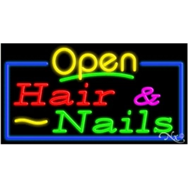 20" x 37" x 3" neon sign, mounted on an unbreakable... from ASI 30442 Above & Beyond Advertising Products / PromoAdLine