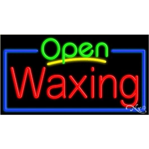 20" x 37" x 3" neon sign with open, for indoor... from ASI 30442 Above & Beyond Advertising Products / PromoAdLine