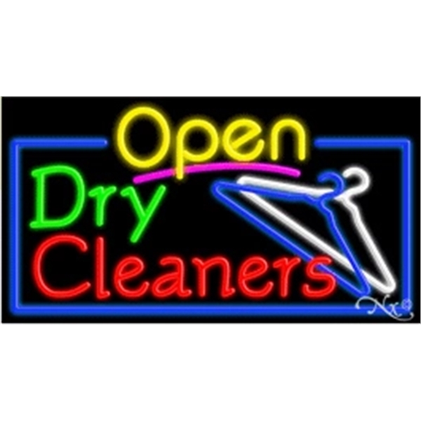 20" x 37" x 3" neon sign with open.... from ASI 30442 Above & Beyond Advertising Products / PromoAdLine