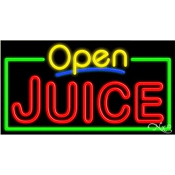 20" x 37" x 3" neon sign with open.... from ASI 30442 Above & Beyond Advertising Products / PromoAdLine