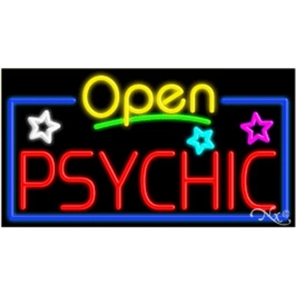 20" x 37" x 3" neon sign with open.... from ASI 30442 Above & Beyond Advertising Products / PromoAdLine