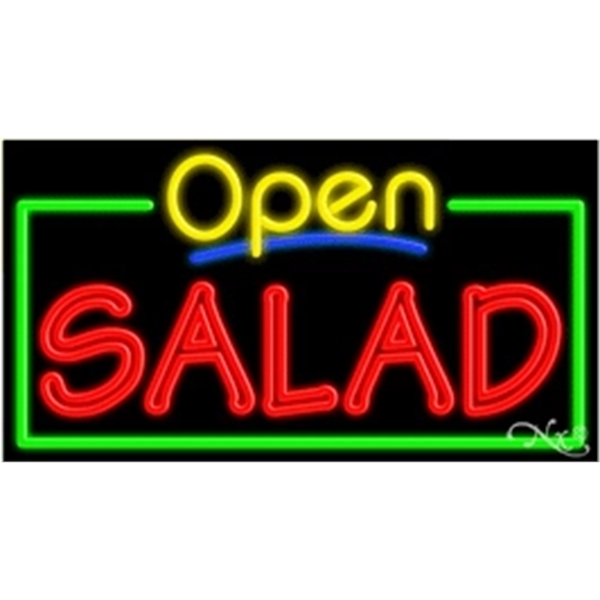 20" x 37" x 3" neon sign with open.... from ASI 30442 Above & Beyond Advertising Products / PromoAdLine