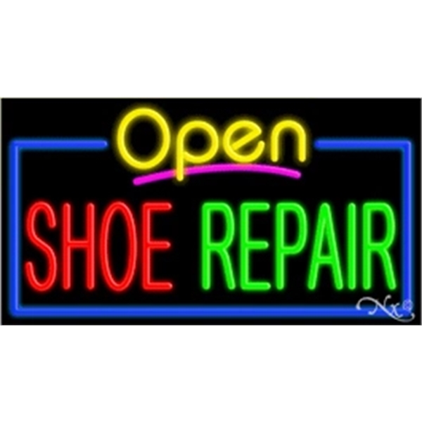 20" x 37" x 3" neon sign with open.... from ASI 30442 Above & Beyond Advertising Products / PromoAdLine