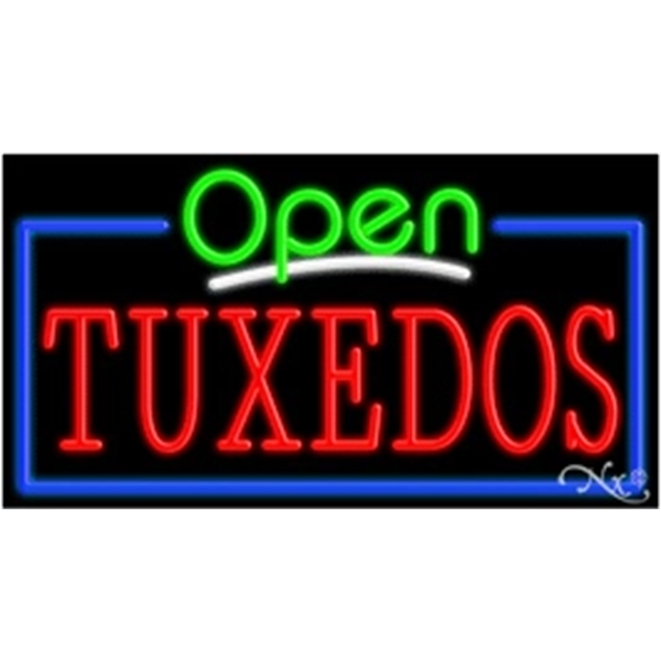 20" x 37" x 3" neon sign with open.... from ASI 30442 Above & Beyond Advertising Products / PromoAdLine