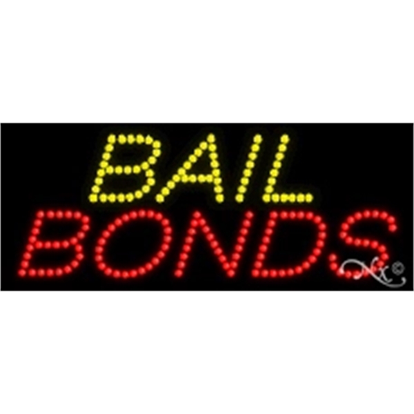11" x 27" x 1" Bail Bonds LED sign with high... from ASI 30442 Above & Beyond Advertising Products / PromoAdLine