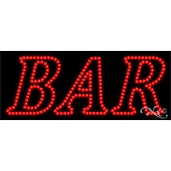 11" x 27" x 1" Bar LED sign with high visibility,... from ASI 30442 Above & Beyond Advertising Products / PromoAdLine