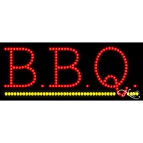 11" x 27" x 1" BBQ LED sign with high visibility,... from ASI 30442 Above & Beyond Advertising Products / PromoAdLine