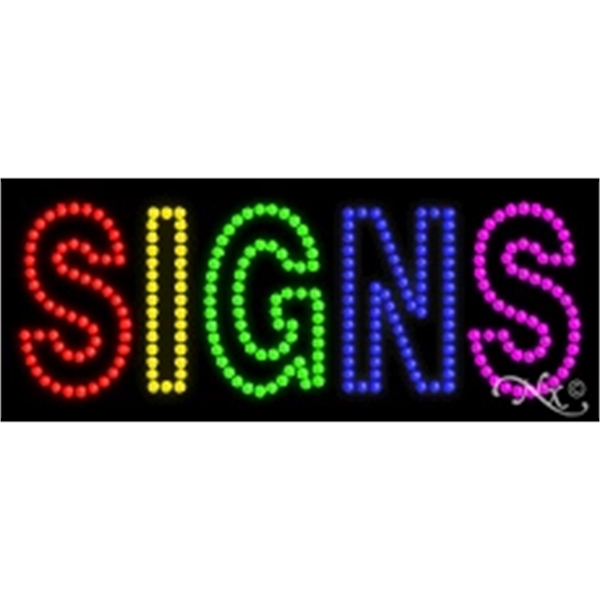 11" x 27" x 1" highly-visible LED sign.... from ASI 30442 Above & Beyond Advertising Products / PromoAdLine