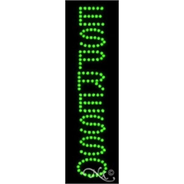 24" x 7" x 1" Espresso economic LED sign with high... from ASI 30442 Above & Beyond Advertising Products / PromoAdLine