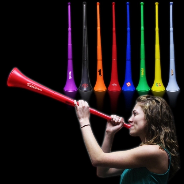 28" plastic stadium horn that collapse down to 15"... from ASI 42016 Brighter Promotions Inc