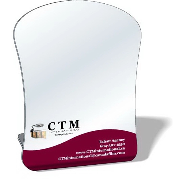 Free standing acrylic mirror with custom high resolution full color imprint.... from ASI 87400 ArtechPro