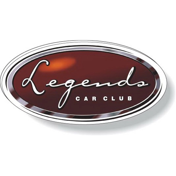 Oval shaped plastic magnetic badge with magnetic clip attached. Full color... from ASI 87400 ArtechPro / Artech & IS