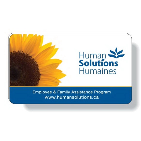 Rectangle shaped plastic magnetic badge with magnetic clip attached. Sub-surface full... from ASI 87400 ArtechPro